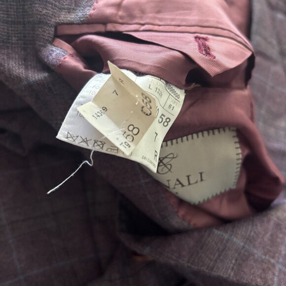$1695 Canali 1934 Italy Purple Flannel Wool Blazer Jacket Sport Coat 48R CURRENT - Picture 8 of 10